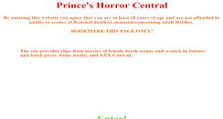 Desktop Screenshot of princes-horror-central.com