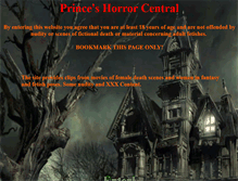 Tablet Screenshot of princes-horror-central.com